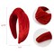 Wrapables Wide Knotted Velvet Headbands, Top Knot Velvet Headbands for Women and Girls, Red